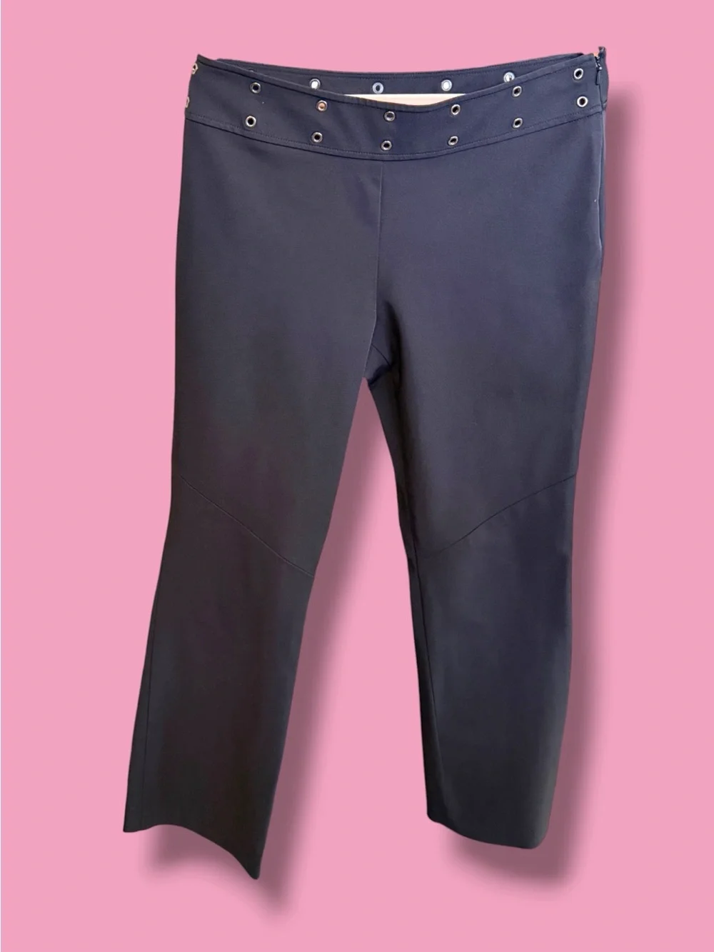 Ralph Lauren Black Pants with Red Logo Trim 90’s Vintage